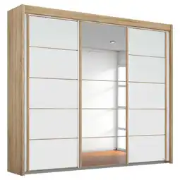 XXXLutz Schwebetürenschrank in Weiß, Eichefarben Angebot