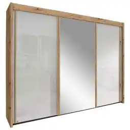 XXXLutz Schwebetürenschrank in Weiß, Eiche Artisan Angebot