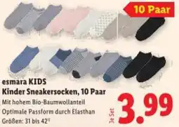 Lidl esmara KIDS Kinder Sneakersocken Angebot