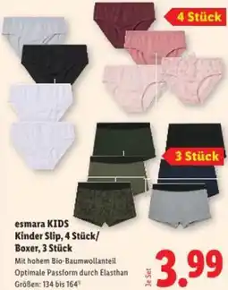 Lidl esmara KIDS Kinder Slip, 4 Stück/ Boxer Angebot