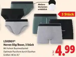 Lidl LIVERGY Herren Slip/Boxer Angebot