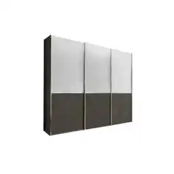 XXXLutz Schwebetürenschrank in Weiß, Dunkelgrau Angebot