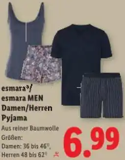 Lidl esmara MEN Damen/Herren Pyjama Angebot