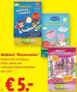 Lidl Malblock Wasserzauber Angebot