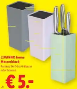 Lidl LIVARNO home Messerblock Angebot