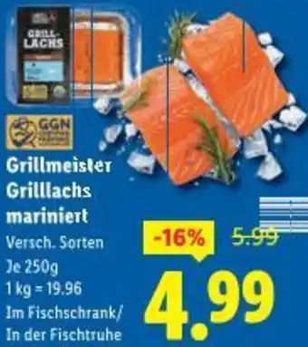 Lidl Grillmeister Grilllachs mariniert Angebot