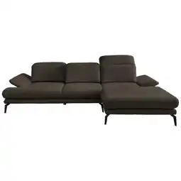 XXXLutz Ecksofa in Webstoff Dunkelbraun Angebot