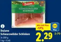 Lidl Dulano Schwarzwälder Schinken Angebot