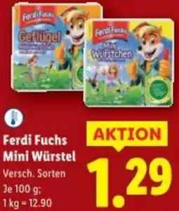 Lidl Ferdi Fuchs Mini Würstel Angebot