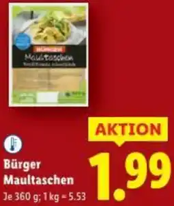 Lidl Bürger Maultaschen Angebot