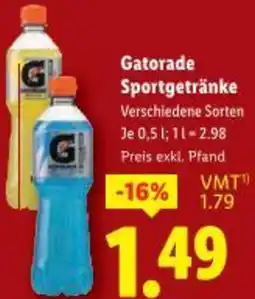Lidl Gatorade Sportgetränke Angebot