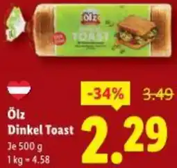 Lidl Ölz Dinkel Toast Angebot