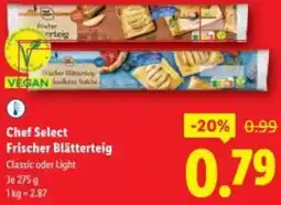 Lidl Chef Select Frischer Blätterteig Angebot