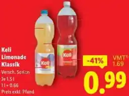 Lidl Keli Limonade Klassik Angebot