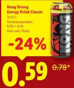 Lidl Kong Strong Energy Drink Classic0.5 l Angebot