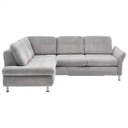 XXXLutz Ecksofa in Webstoff Hellgrau Angebot