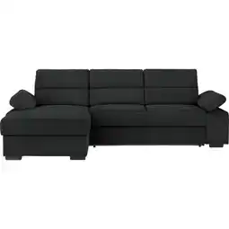 XXXLutz Ecksofa in Webstoff Schwarz Angebot