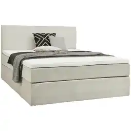 XXXLutz Boxspringbett 160/200 cm in Hellgrau Angebot