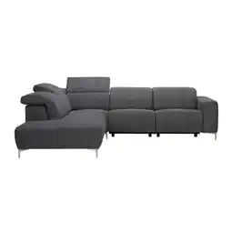 XXXLutz Ecksofa in Flachgewebe Dunkelgrau Angebot