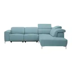 XXXLutz Ecksofa in Flachgewebe Hellblau Angebot