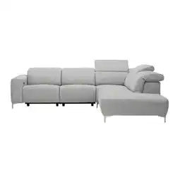XXXLutz Ecksofa in Flachgewebe Hellgrau Angebot