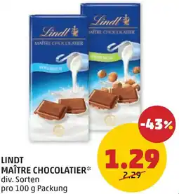 PENNY Lindt maître chocolatier Angebot
