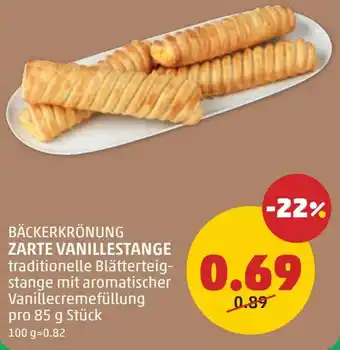 PENNY Bäckerkrönung zarte vanillestange ] Angebot
