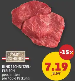PENNY Rindsschnitzel fleisch Angebot