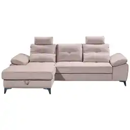 XXXLutz Ecksofa in Mikrovelours Rosa Angebot