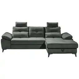 XXXLutz Ecksofa in Mikrovelours Anthrazit Angebot