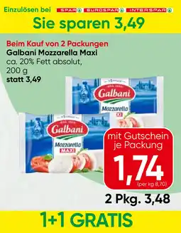 Spar Galbani Mozzarella Maxi Angebot