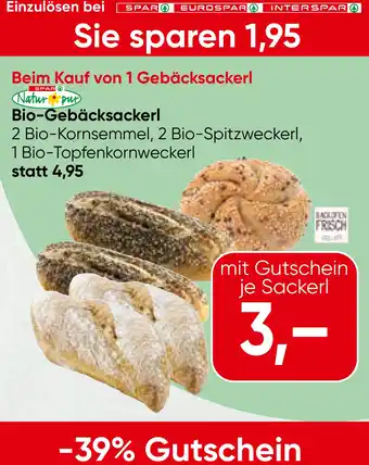 Spar Bio-Gebäcksackerl Angebot