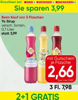 Spar Yo Sirup Angebot