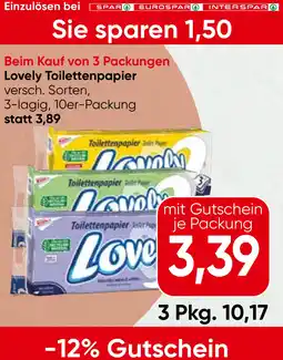 Spar Lovely Toilettenpapier Angebot