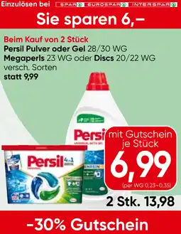 Spar Persil Pulver oder Gel oder Discs Angebot