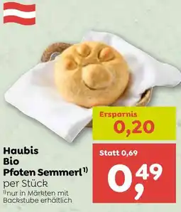 ADEG Haubis Bio Pfoten Semmer Angebot