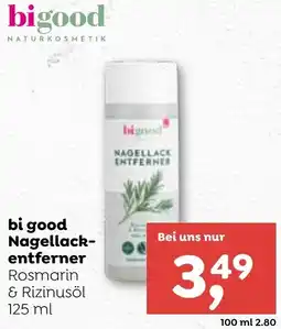 ADEG bi good Nagellack entferner Rosmarin & Rizinusöl 125 ml Angebot