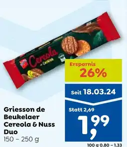 ADEG Griesson de Beukelaer Cereola & Nuss Duo Angebot