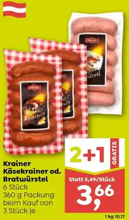 ADEG Krainer Käsekrainer od. Bratwürstel Angebot