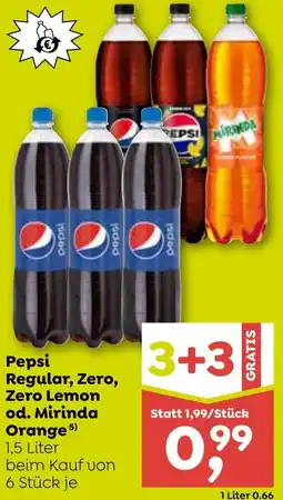 ADEG Pepsi Regular, Zero, Zero Lemon od. Mirinda Orange Angebot