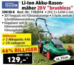 Norma Güde Li-Ion Akku Rasenmäher Angebot