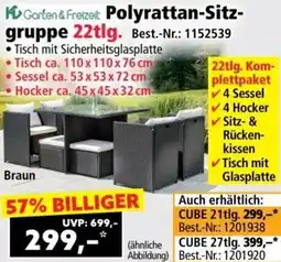 Norma K> Garten & Freizeit Polyrattan Sitz gruppe Angebot