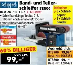 Norma scheppach Band und Tellerschleifer Angebot