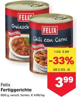 MPreis Felix Fertiggerichte Angebot