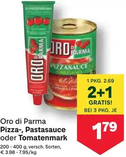 MPreis Oro di Parma Pizza-, Pastasauce oder Tomatenmark Angebot