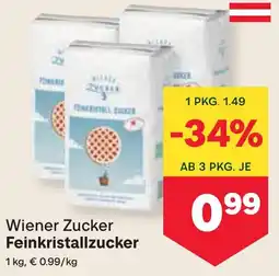 MPreis Wiener Zucker Feinkristallzucker Angebot