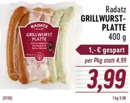 Radatz Radatz grillwurst platte Angebot