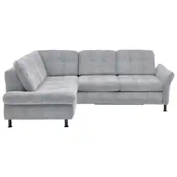 XXXLutz Ecksofa in Webstoff Alufarben Angebot