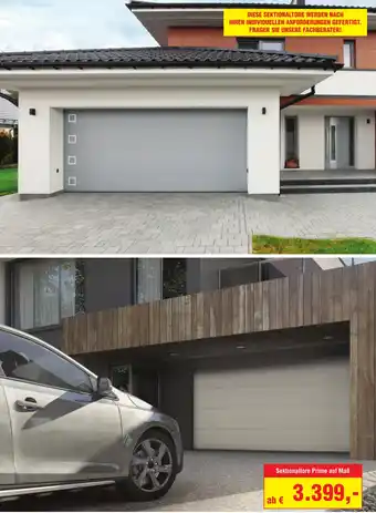 Sektionaltore Prime auf Maß