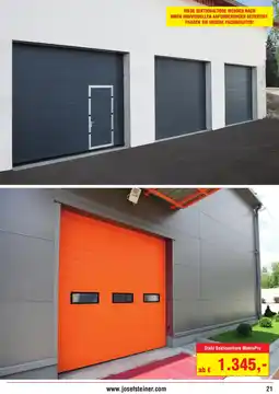 Josef Steiner Stahl Sektionaltore MakroPro Angebot